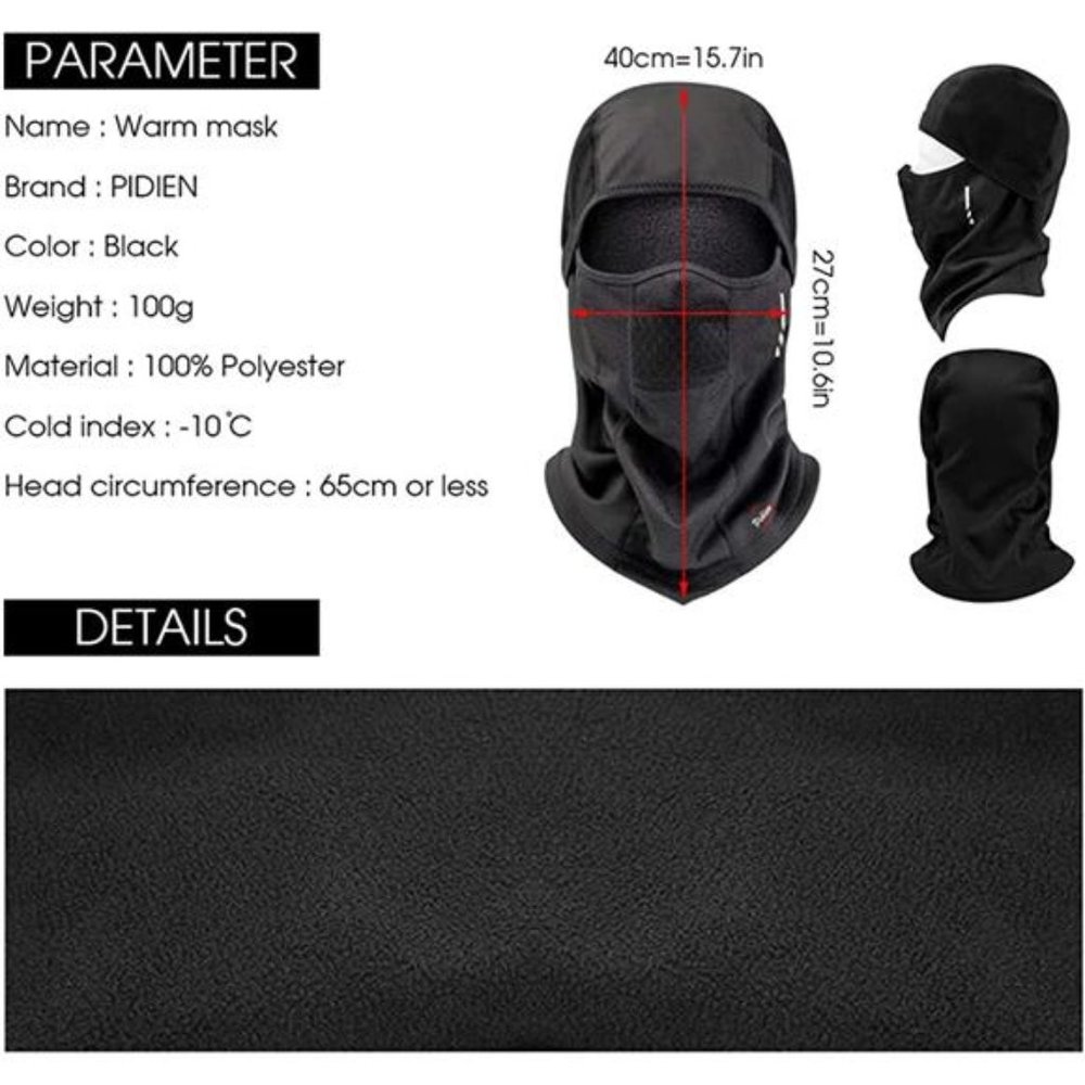 Ski Mask for Men Balaclava Face Mask - Picture 6 of 6